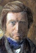 John Ruskin Self-Portrait in a Blue Neckcloth oil painting on canvas